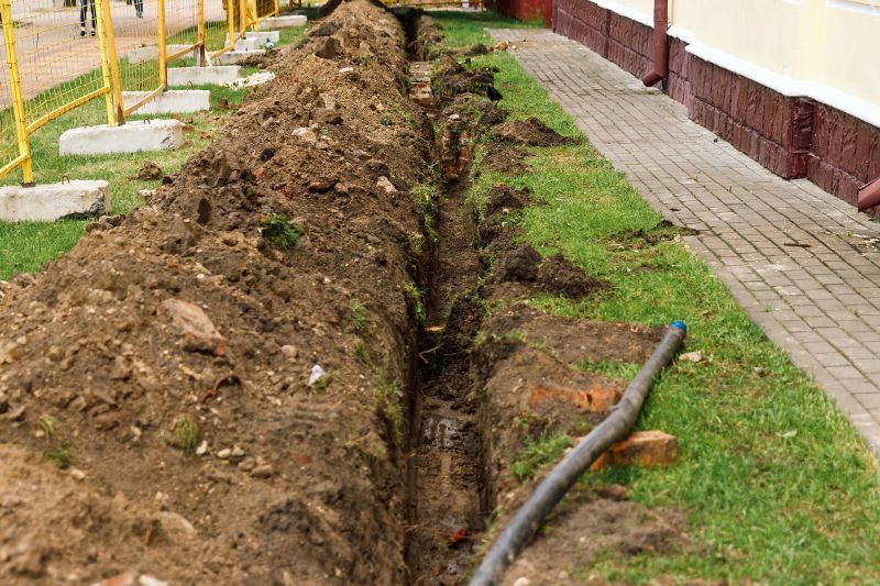 Drainage Pipe Trenching